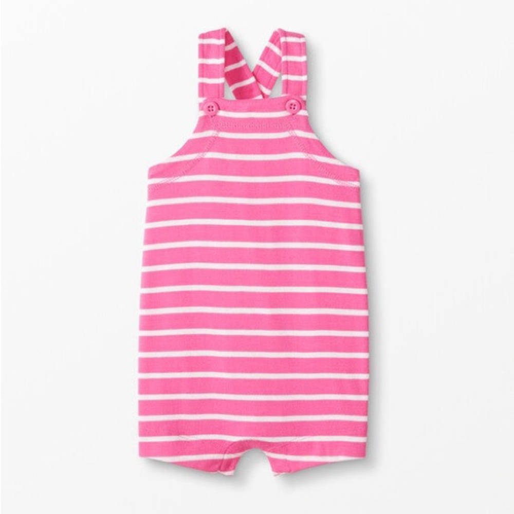 Hanna Andersson Bright Baby Basics Shortalls In Organic Cotton size 2T